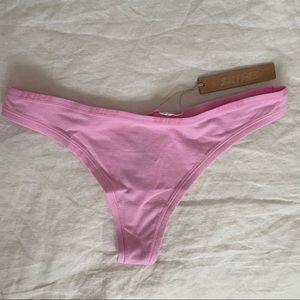 skims bubblegum pink thong